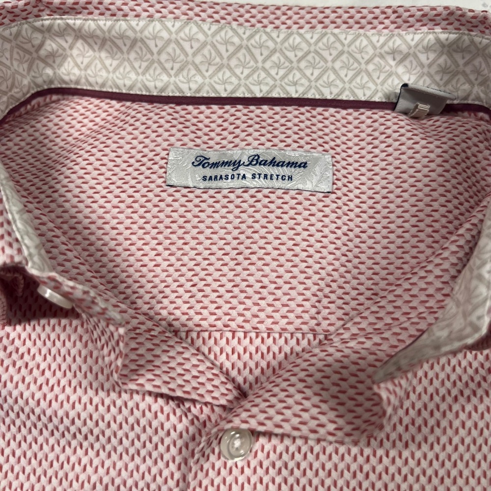 Tommy Bahama Sarasota Stretch Shirts Lot of 2 Mens XL Pink Green Long Sleeve - Picture 2 of 12